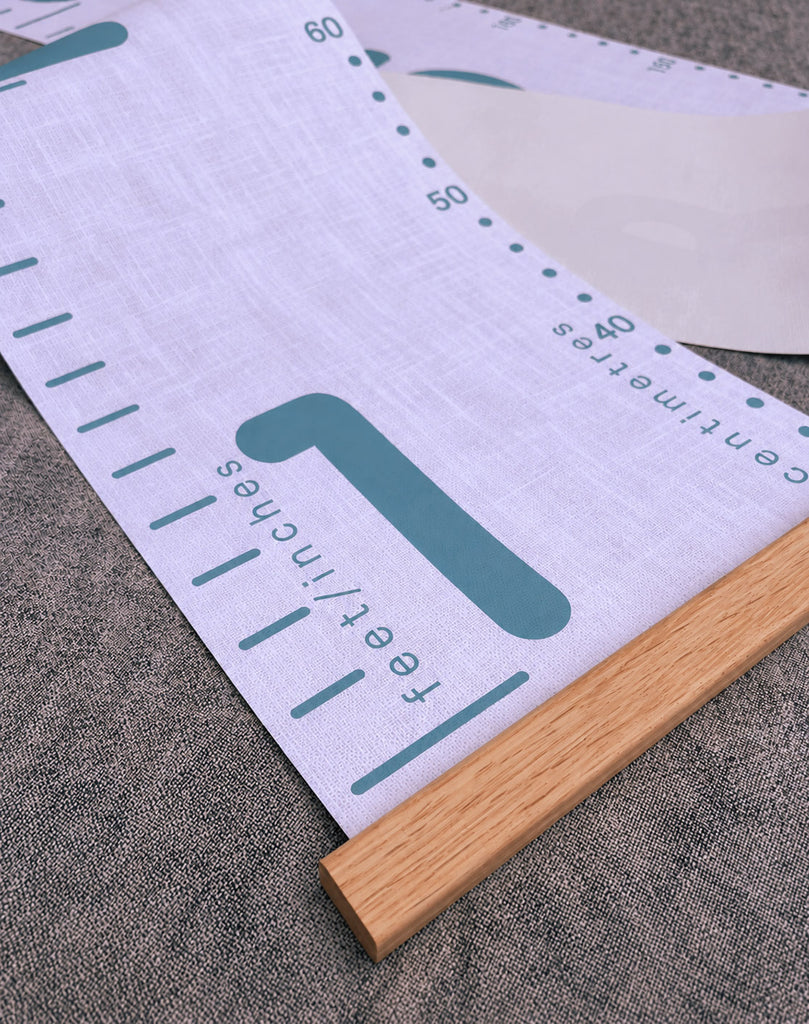 Personalised 6ft Family Number Canvas Height Chart