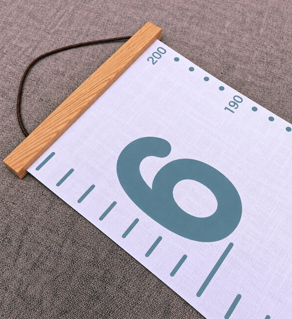 Personalised 6ft Family Number Canvas Height Chart