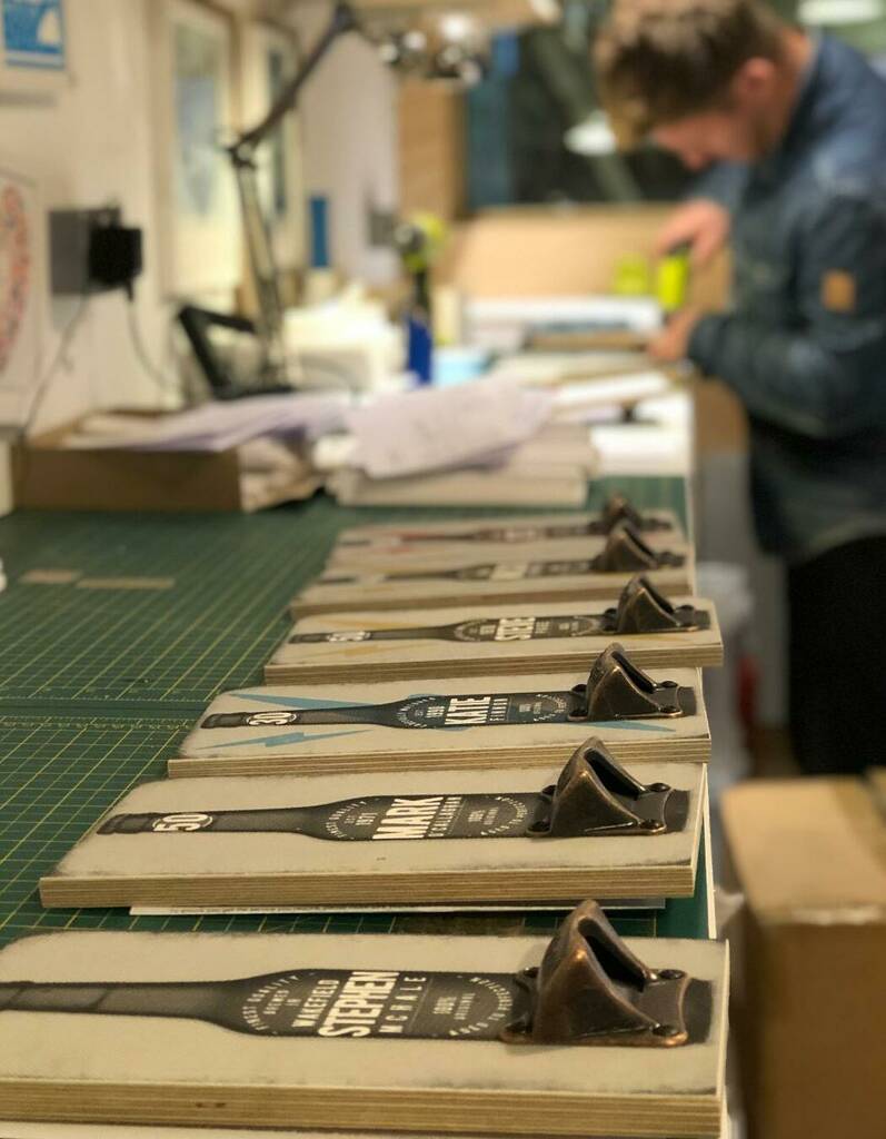 Personalised Bottle Opener Wall Plaque