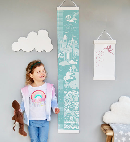 Personalised Fairytale Castle Princess Height Chart